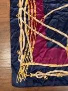 Square Scarf with Belt and Chain Print Design
