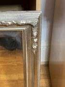 Decor Brand Silver-Tone Wooden Framed Mirror