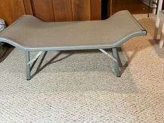 Foldable Indoor/Outdoor Pet Cot with Metal Frame and Mesh Fabric