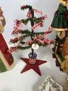 Holiday Decor Lot with Santa Figurines, S&P Shakers, and Textiles