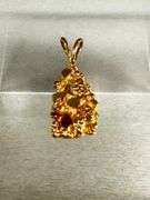 14K Gold Nugget-Style Pendant, 4.52 Grams