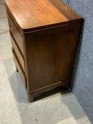 MCM Wooden Three-Drawer Nightstand with Dovetail Construction