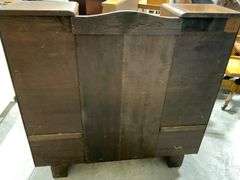 Oak Secretary Desk With Attached Glass Display Cabinets