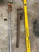 Pipe Wrench, Bar Clamp, and Johnson Level Combo Set
