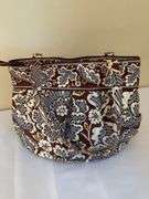 Vera Bradley Slate Blooms Tote Bag with Interior Pockets