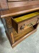 Tall Wood Secretary Desk With Keyed Locks, Pre Civil War