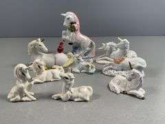 Ceramic and Porcelain Unicorn Figurines
