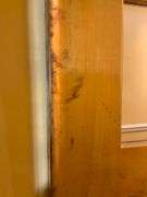 Italian Square Gilded Wooden Frame with Center Cut-Out, Genuine Gold Leaf