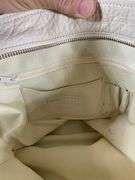 Nordstrom Cream Leather Tote Bag With Removable Strap