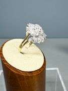 14k Gold and Diamond Cluster Ring, Size 10, 9.37 Grams