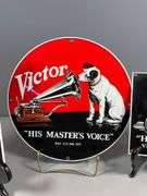 ‘His Master’s Voice’ Metal Signs Featuring Nipper