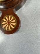 Taylor Mahogany Wall Stormoguide and Thermometer with Inlay Decoration
