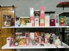 Boxed and Unboxed Porcelain and Vinyl Dolls From Various Makers