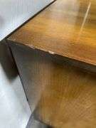 1953 MCM Chinchilla Six-Drawer Dresser with Beveled Mirror