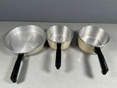 Club Aluminum Cookware Set with Frying Pan and Two Sauce Pots