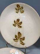 Pier 1 Autumn Leaves Stoneware Dinner and Salad Plates Set