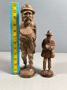 Barefoot Traveler Hand-Carved Wooden Statues, 1971