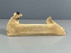 Victor Statuette Featuring Dog and Gramophone