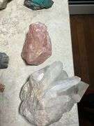 Stones, Minerals, and Crystals with Polished Gemstones Set