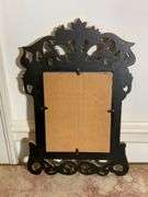 Ornate Gilded Wooden Mirror with Carved Decorative Frame
