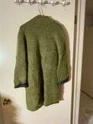 Eileen Fisher Mohair Cardigan in Olive and Gray, Size Medium
