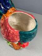Colorful Ceramic Rooster-Shaped Cookie Jar by Collins Co