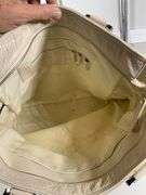 Nordstrom Cream Leather Tote Bag With Removable Strap