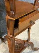 Wooden Smoking Pipe Stand With Ashtray and Drawers