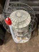 Portable Kerosene Heater with Protective Grill and Pump
