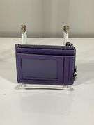 Coach Purple Card Holder With ID Window and Key Ring