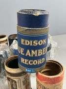40 Edison Cylinder Phonograph Records Some With Original Canisters