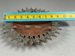 Copper and Metal Ashtray with Ornamental Detailing