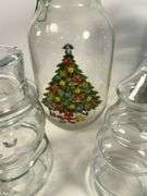 Glass Christmas-Themed Jars and Containers