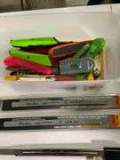 Measuring Tapes, Utility Knives, and Buck Bros Hacksaws