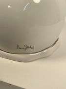 2010 Harry Slatkin Snowman Candle Jar With Chrome Colored Top Hat