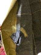 Eileen Fisher Mohair Cardigan in Olive and Gray, Size Medium