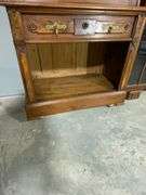 Tall Wood Secretary Desk With Keyed Locks, Pre Civil War