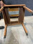 BaBee Tenda Wooden High Chair Table on Casters