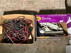 Electrical Cords and Power Strips in Two Boxes