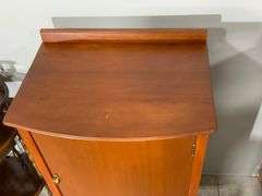 Larkin 1920s Wooden Music Cabinet with Interior Shelves