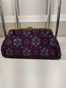 Sondra Roberts Evening Clutch With Embroidered Floral Design