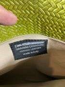 Gianni Chiarini Green Genuine Leather Woven Shoulder Bag, Made in Italy