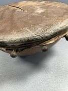 Mid-Century Native-Inspired Copper and Natural Hide Hand Drum