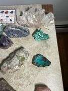 Stones, Minerals, and Crystals with Polished Gemstones Set