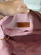 Dooney & Bourke Purple Leather Handbag With Brown Accents