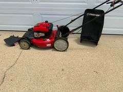 Troy-Bilt 21-Inch Self-Propelled Lawn Mower with Rear Bag and Mulching Capability