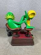 Kermit the Frog Telephone with Yellow Handset and Rotary Buttons