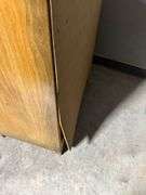 1953 MCM Chinchilla 4 Drawer Chest with Brass Colored Handles