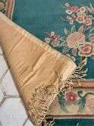 Floral Design Area Rug With Fringe