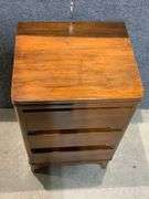 MCM Wooden Three-Drawer Nightstand with Dovetail Construction
